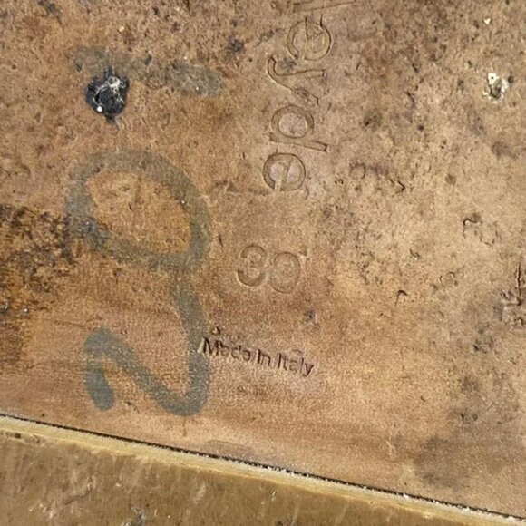 Aeyde Sandals Beige Leather Slide Slip On Women's 39 EU/8 UK Made In Italy - Picture 12 of 12